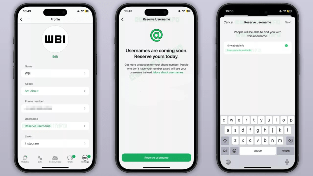 WhatsApp | « Username » : bientôt un nom d’utilisateur pour communiquer sans dévoiler son numéro de téléphone
