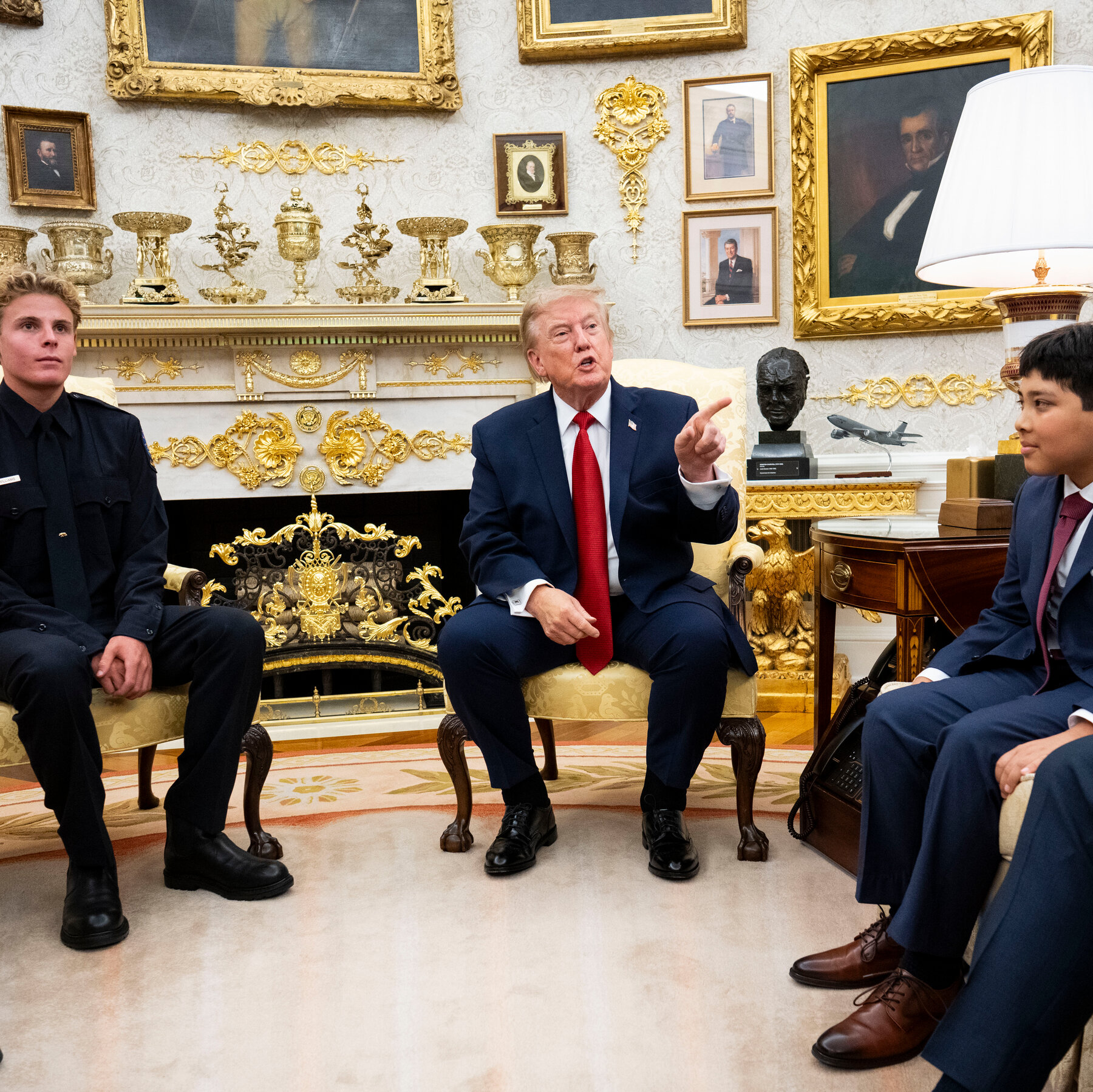 Trump Takes Aim at CNN Reporter Kristen Holmes During Event to Honor California Lifeguard