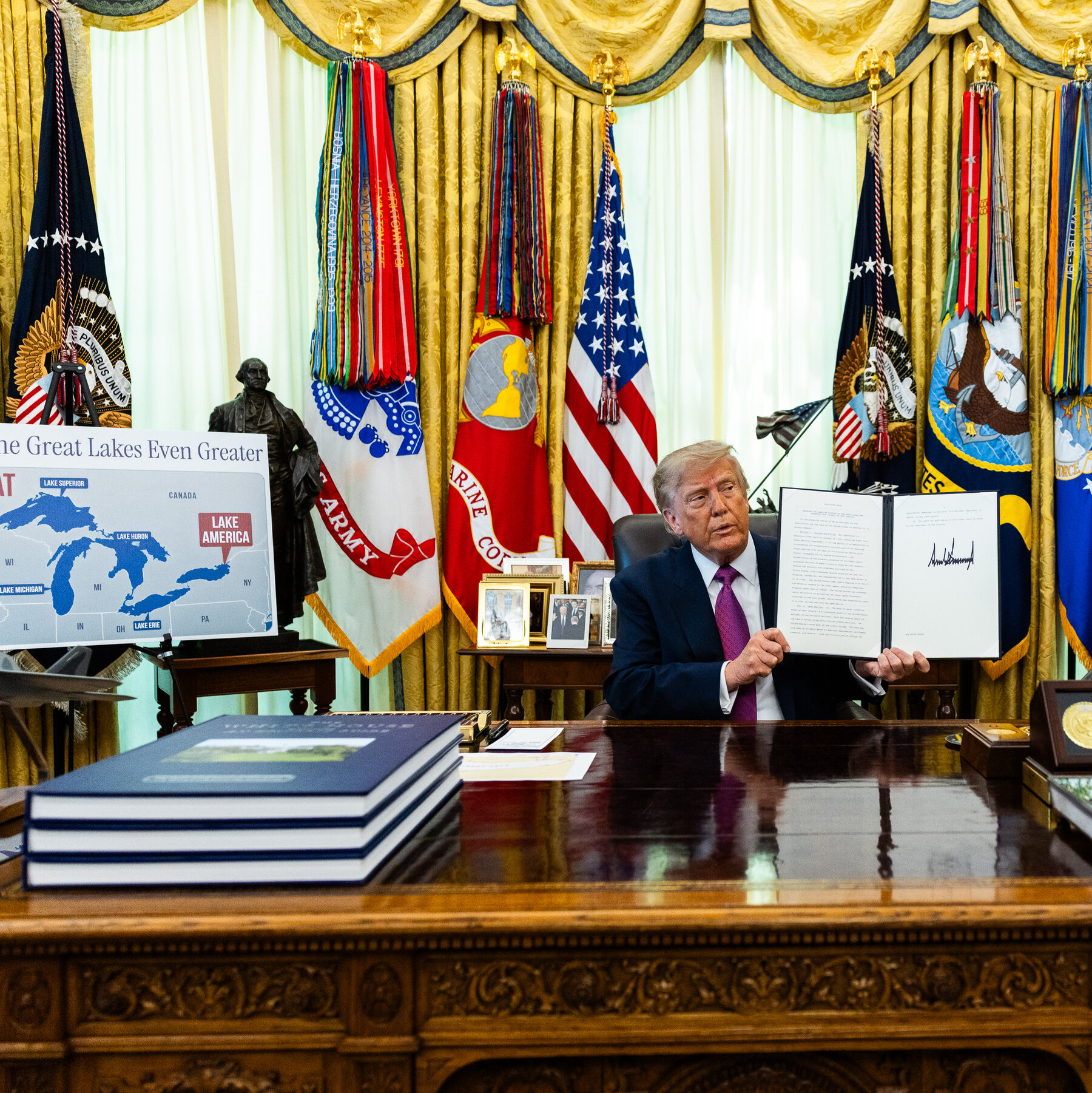 Trump Signs Executive Order to Rename Lake Ontario to Lake America