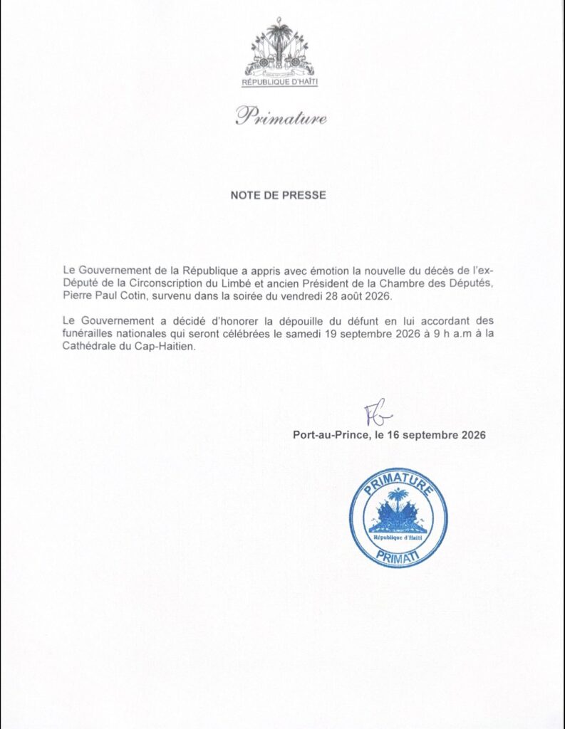 Haïti | Fils-Aimé accorde des funérailles nationales à un ancien député Lavalas « élu » en 2000, scrutin ayant précipité l’exil de Léon Manus, président du CEP