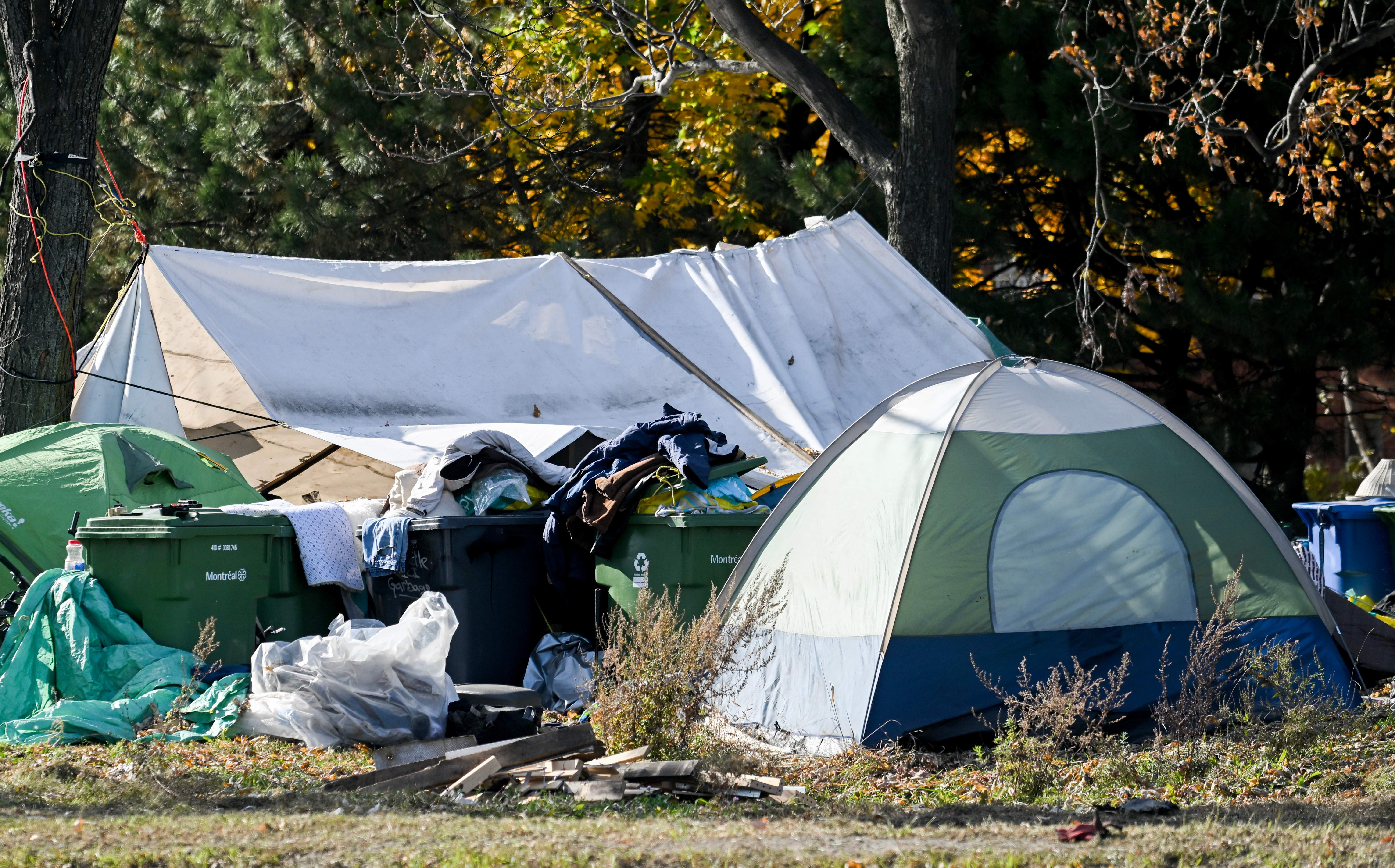 A Montreal encampment shaped Quebec’s race, but survival is top priority