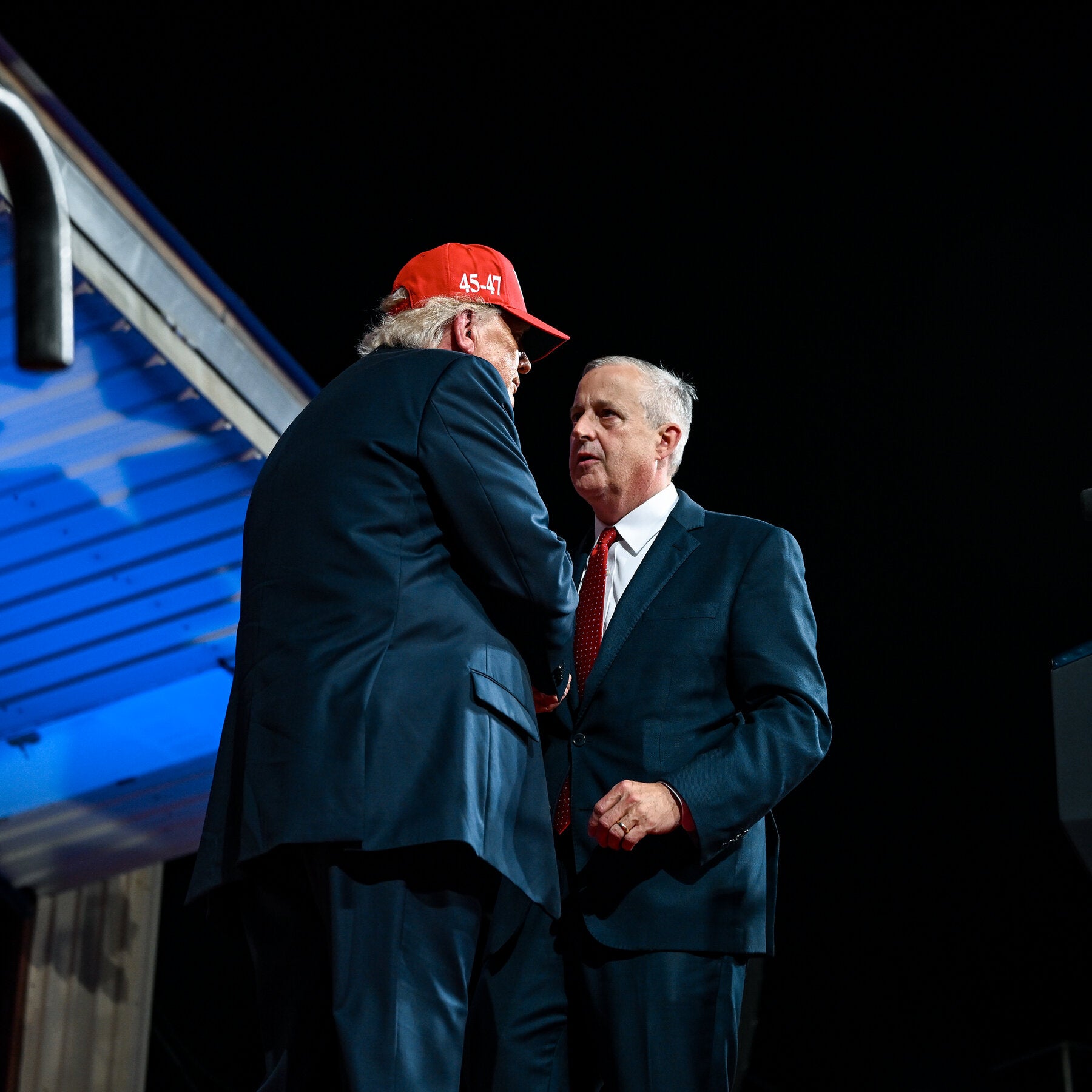 Michael Whatley, the Republican Senate Candidate in North Carolina, Sticks By Trump
